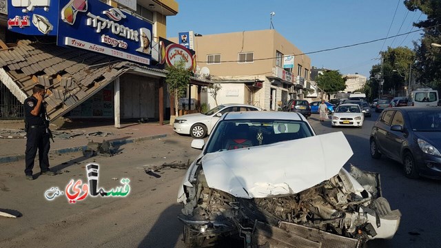  كفر قاسم : حادث طريق خطير قرب النصب التذكاري واصابة ثلاثة اشخاص بين المتوسطة والطفيفة 